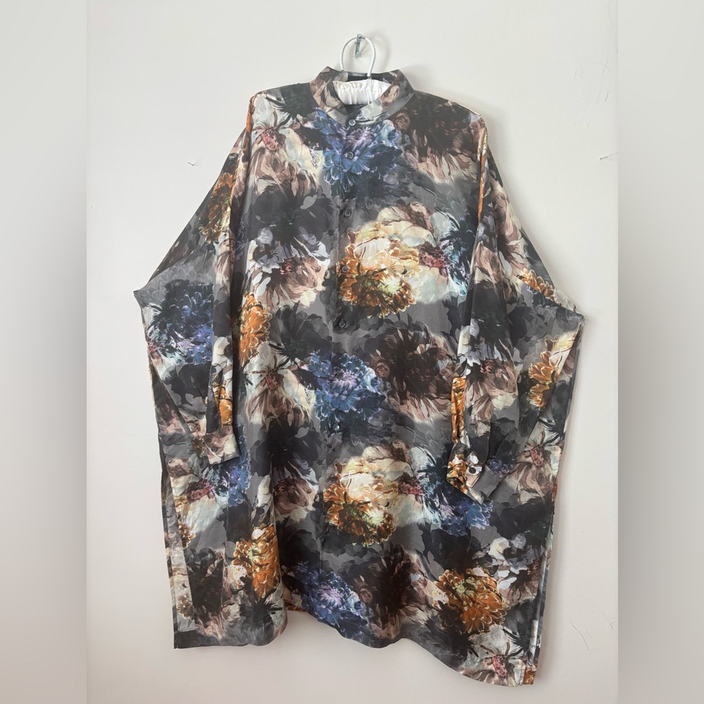 Eskandar Multicolor Floral tunic dress